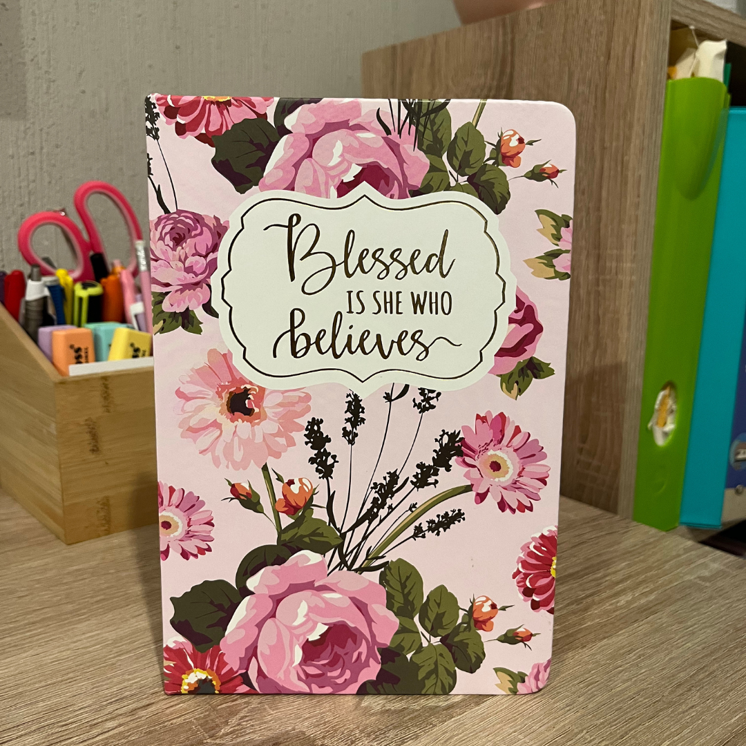 Journal Floral - Bendita aquella que cree