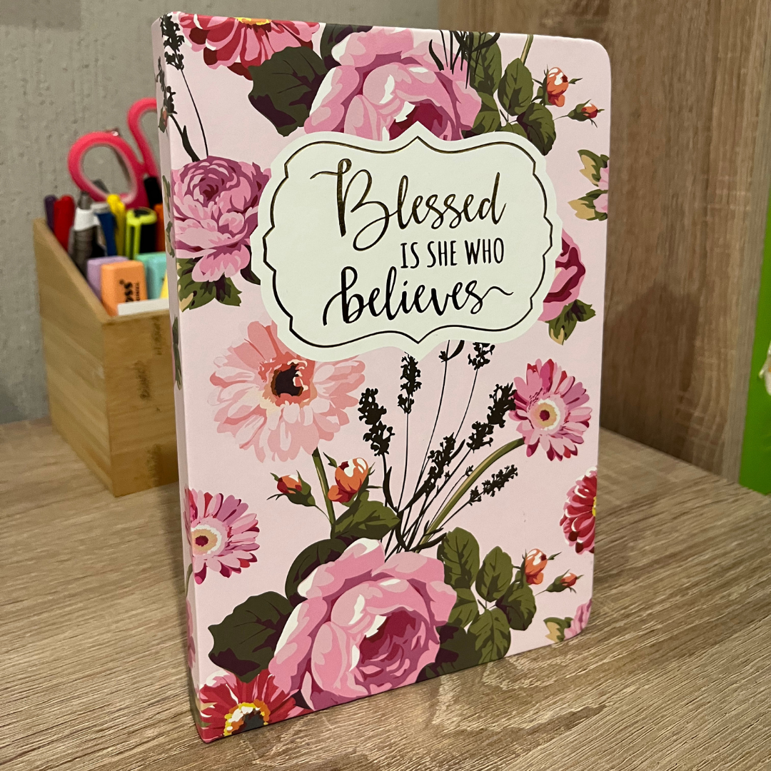 Journal Floral - Bendita aquella que cree